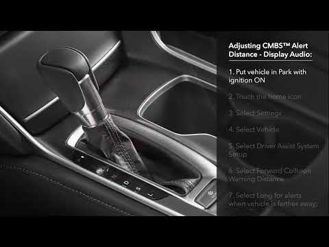 How to Use the Collision Mitigation Braking SystemTM (CMBSTM) on the 2018 Honda Accord