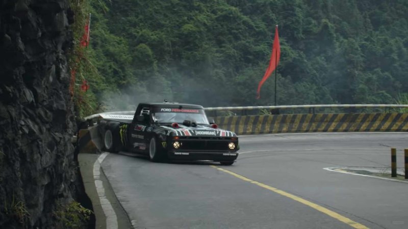 Ken Block’s ‘Climbkhana Two’ introduces China’s Tianmen Road to the Hoonitruck