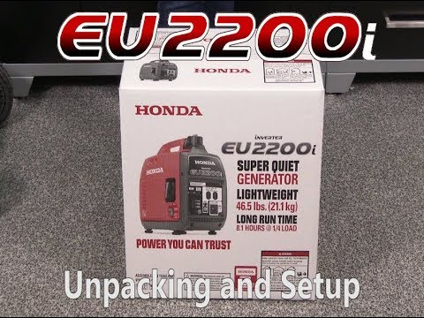 Honda EU2200i Generator Unpacking and Setup