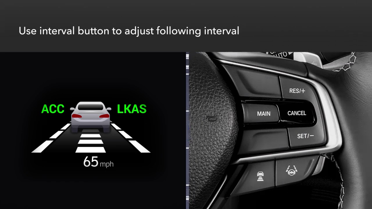 Honda Insight: How to Use Adaptive Cruise Control (ACC) with Low-Speed Follow