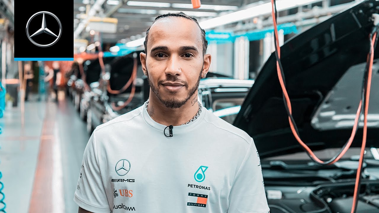 Lewis Hamilton Visits the Mercedes-Benz Plant in Sindelfingen