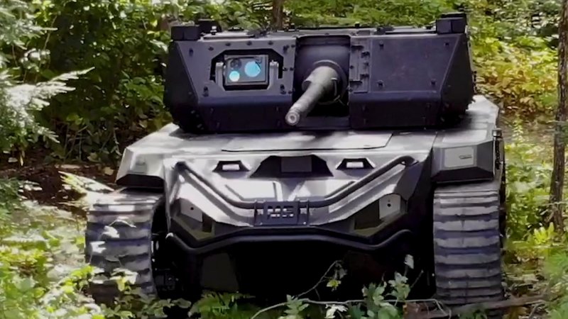 The Ripsaw M5 is a miniature robotic tank