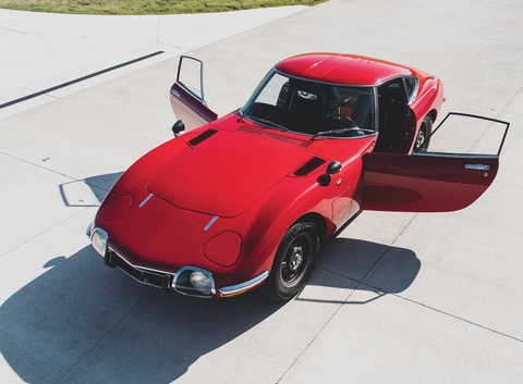 Brilliantly Red 1967 Toyota 2000GT up for Auction this Spring