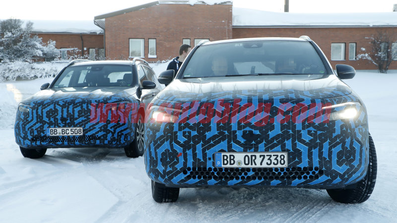 New spy photos reveal electric Mercedes-Benz EQA and EQB with minimal camo