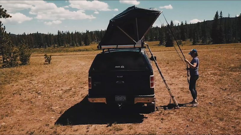 Go off the grid with this rooftop tent