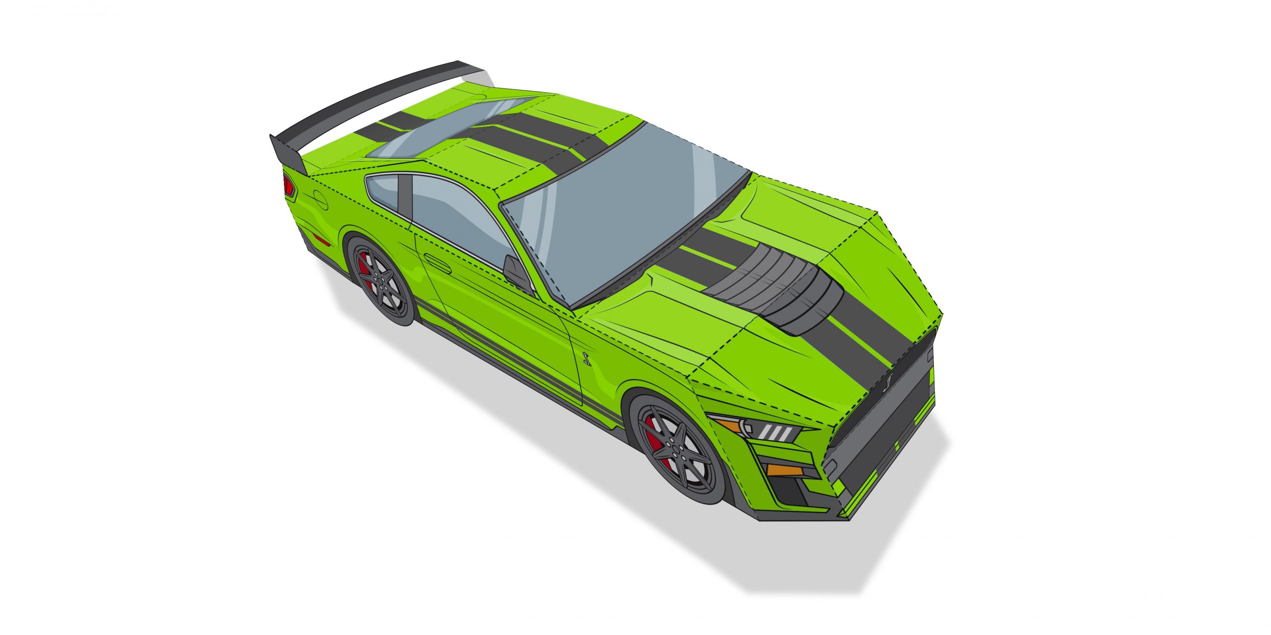 Build Your Own (Paper) Ford Mustang Shelby GT500