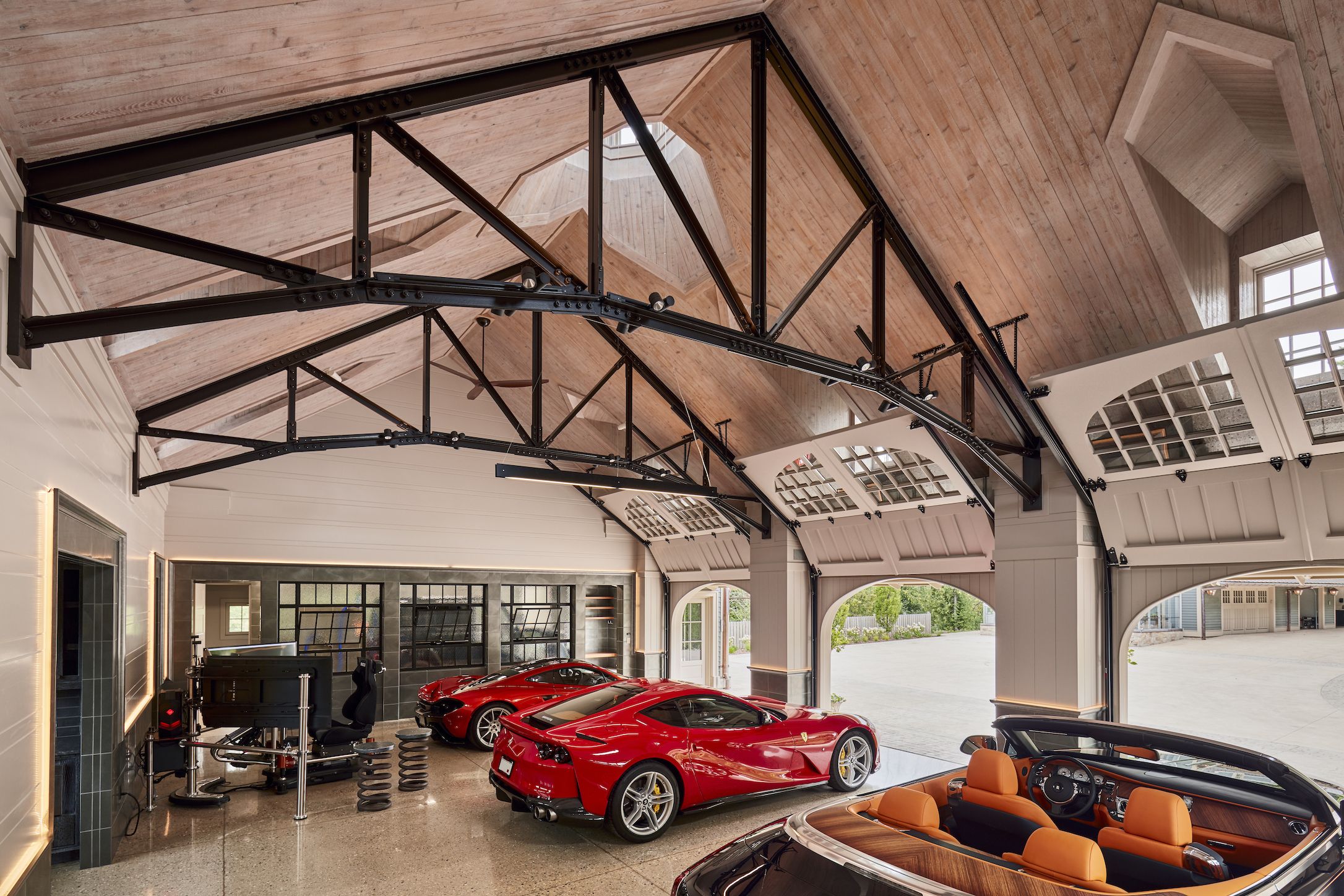 This Dream Garage Is a Four-Bay Carriage House