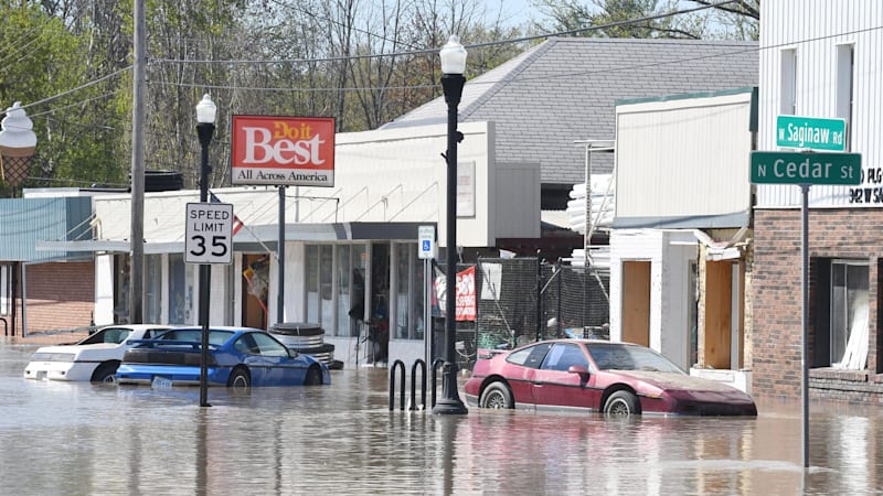 Michigan floods from breached dams consume Pontiac Fiero collection