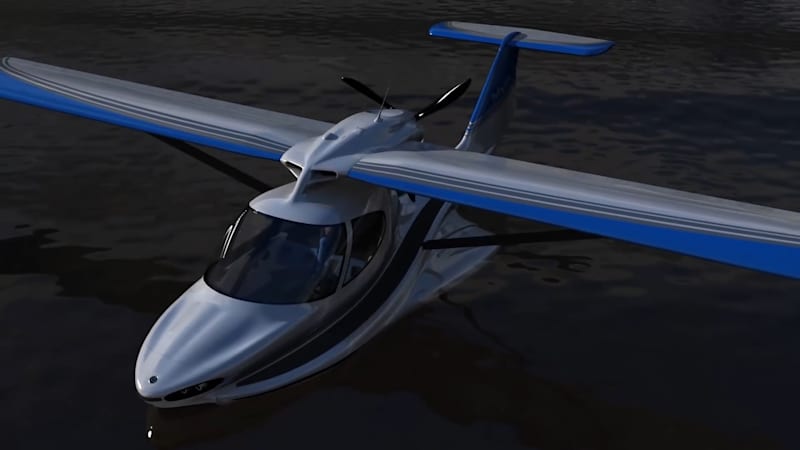 This amphibious aircraft can transform from a plane into a boat