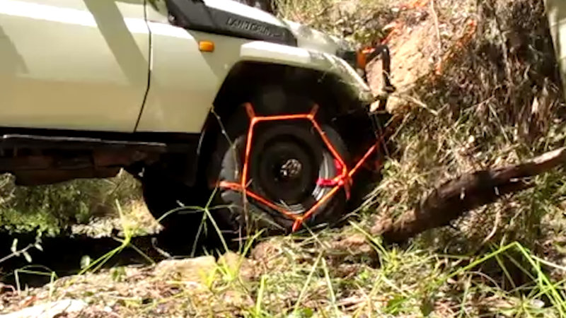 This attachment turns your wheels into a winch