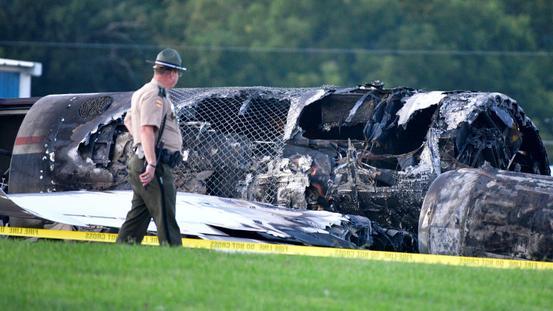 Heavy smoke, jammed exit: NTSB describes Earnhardt Jr. family’s plane crash escape