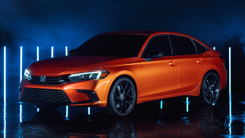 2022 Honda Civic revealed with a sleek sedan body