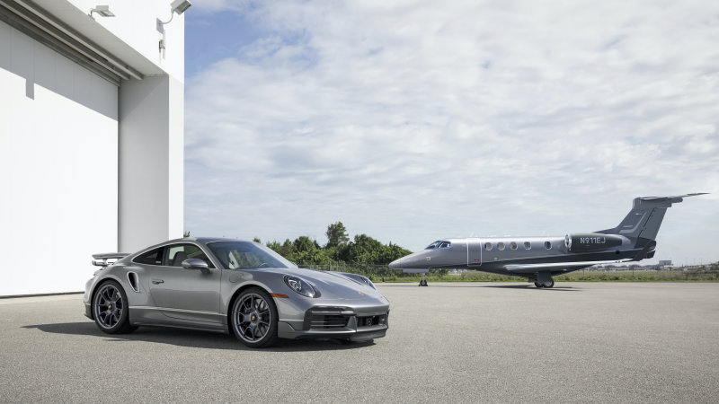 Buy a private jet, get a matching Porsche 911 Turbo S