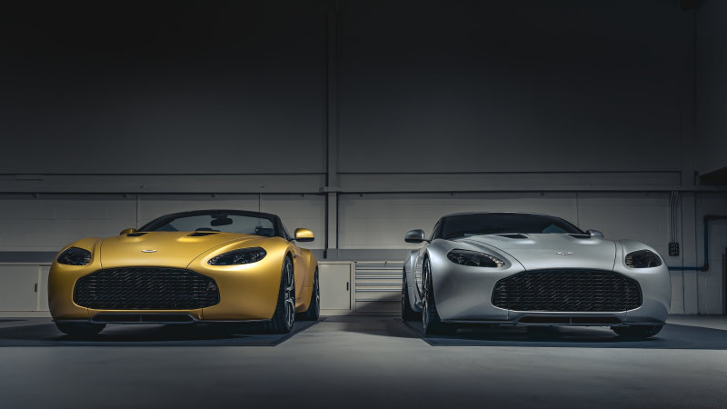 Zagato receives a pair of 600-hp Aston Martin V12s for its private collection