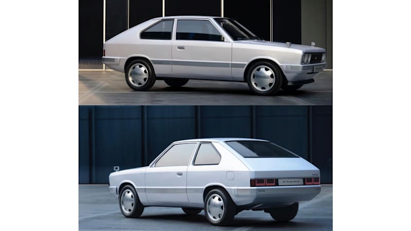 1975 Hyundai Pony gets an EV powertrain to celebrate new design studio