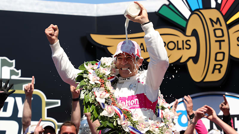 Helio Castroneves wins the Indy 500 for a 4th time