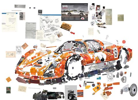 Artist Heidi Mraz Recreates a Porsche 906 from Pieces of Its History