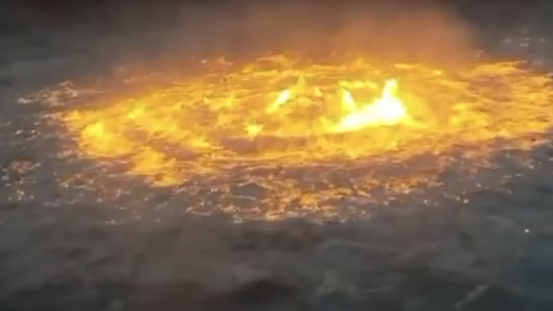 Fire erupts in the Gulf of Mexico after undersea gas pipeline ruptures