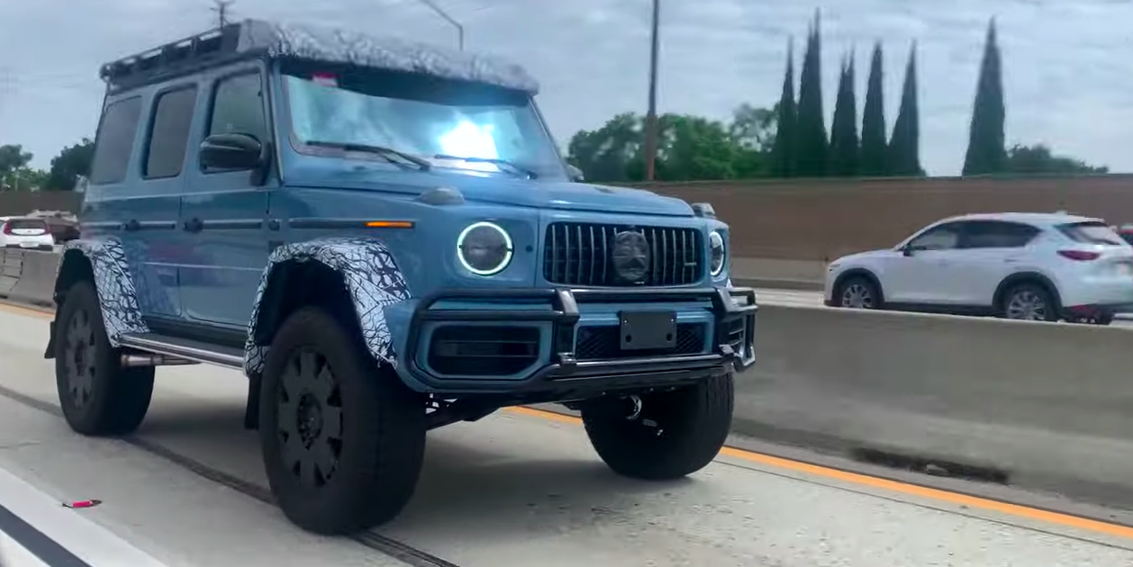 Check Out This New Mercedes G-Wagen 4×4 Squared Rolling around Los Angeles