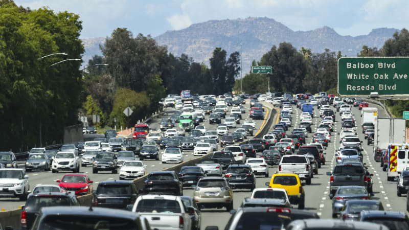 Traffic jams are back, yet work-from-home leaves downtowns empty