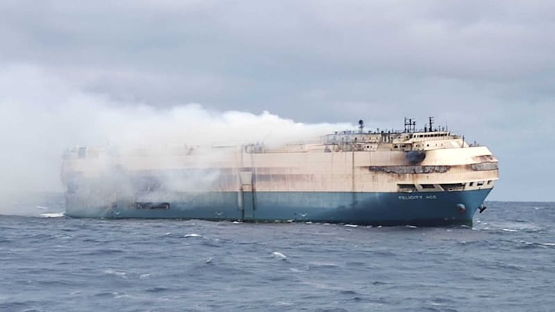 Fire still lit but stable on ship carrying luxury cars near Azores