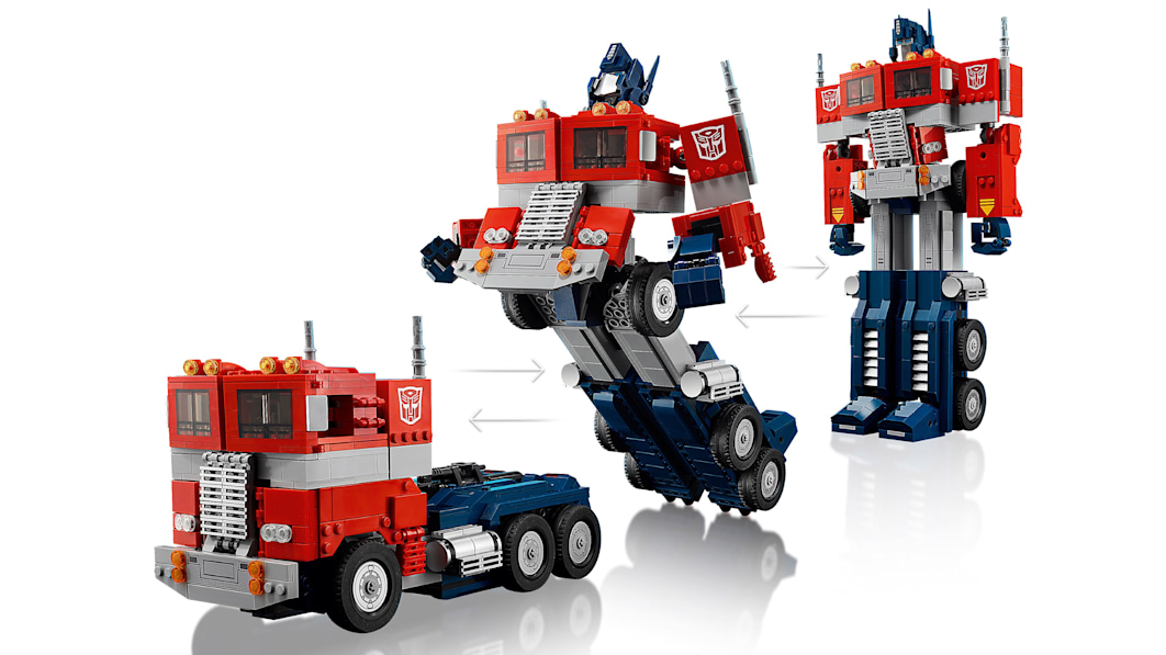 Lego’s 1500-piece Optimus Prime actually transforms into a truck