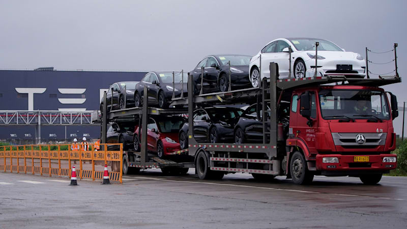 Tesla halts most output at Shanghai plant, April sales dive