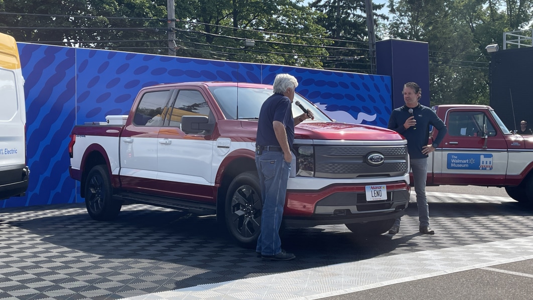 Ford and Jay Leno recreate WalMart founder’s 1979 F-150 with new Lightning