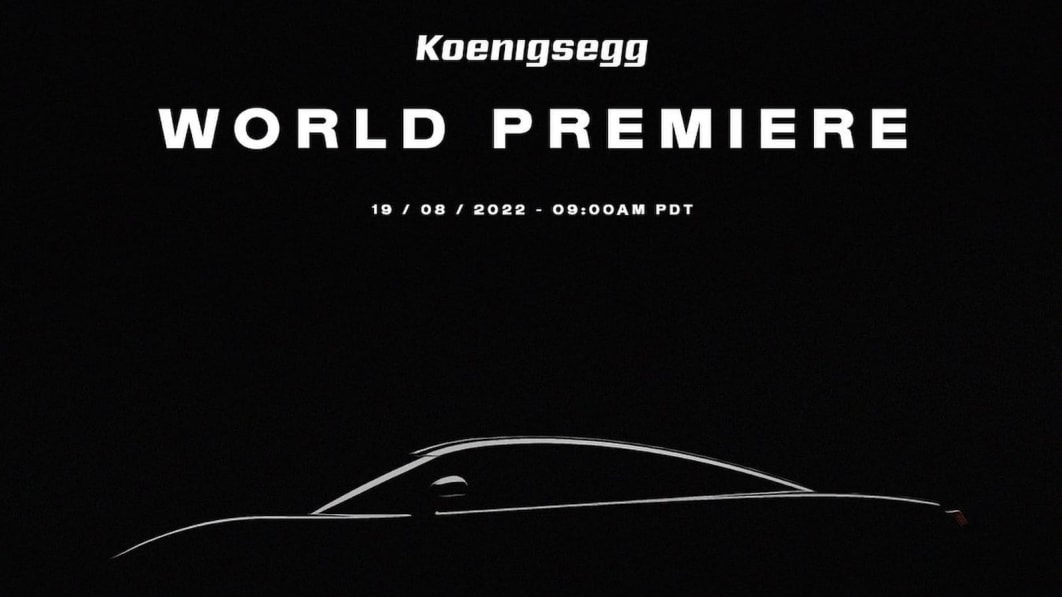 Koenigsegg livestreaming debut of ‘latest family member’ at 12:00 EDT Friday