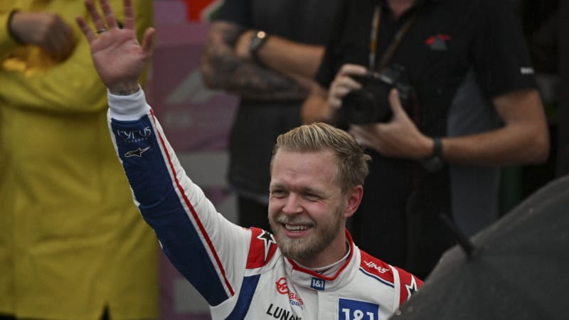 Haas’ Kevin Magnussen shocks F1 with first pole at Brazilian Grand Prix